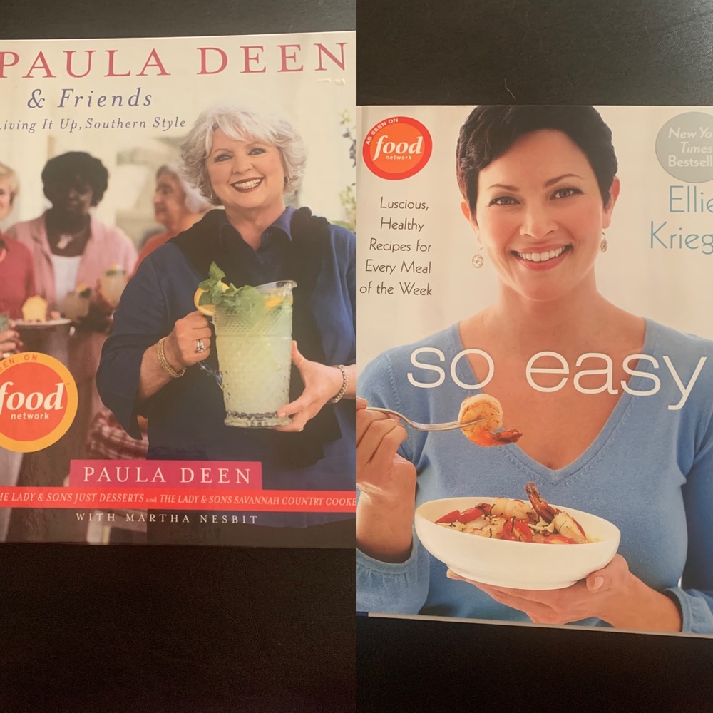 Set of 2 Food Network cookbooks